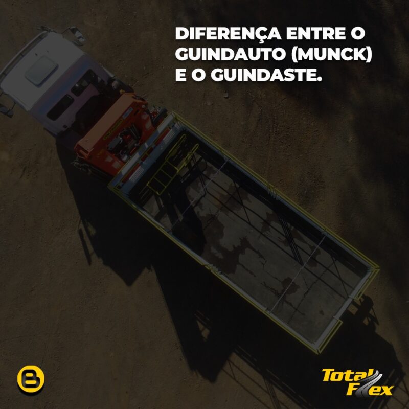 a imagem mostra um caminhão munck visto por cima